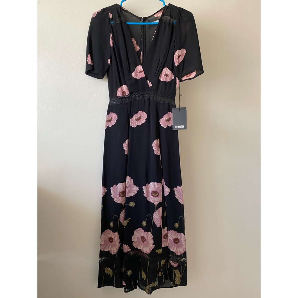 Reformation Alina Dress in Poppy NWT
